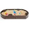 Brown HDPE Kids Sandbox with Built-In Seats Dust-Proof Cover Outdoor Play